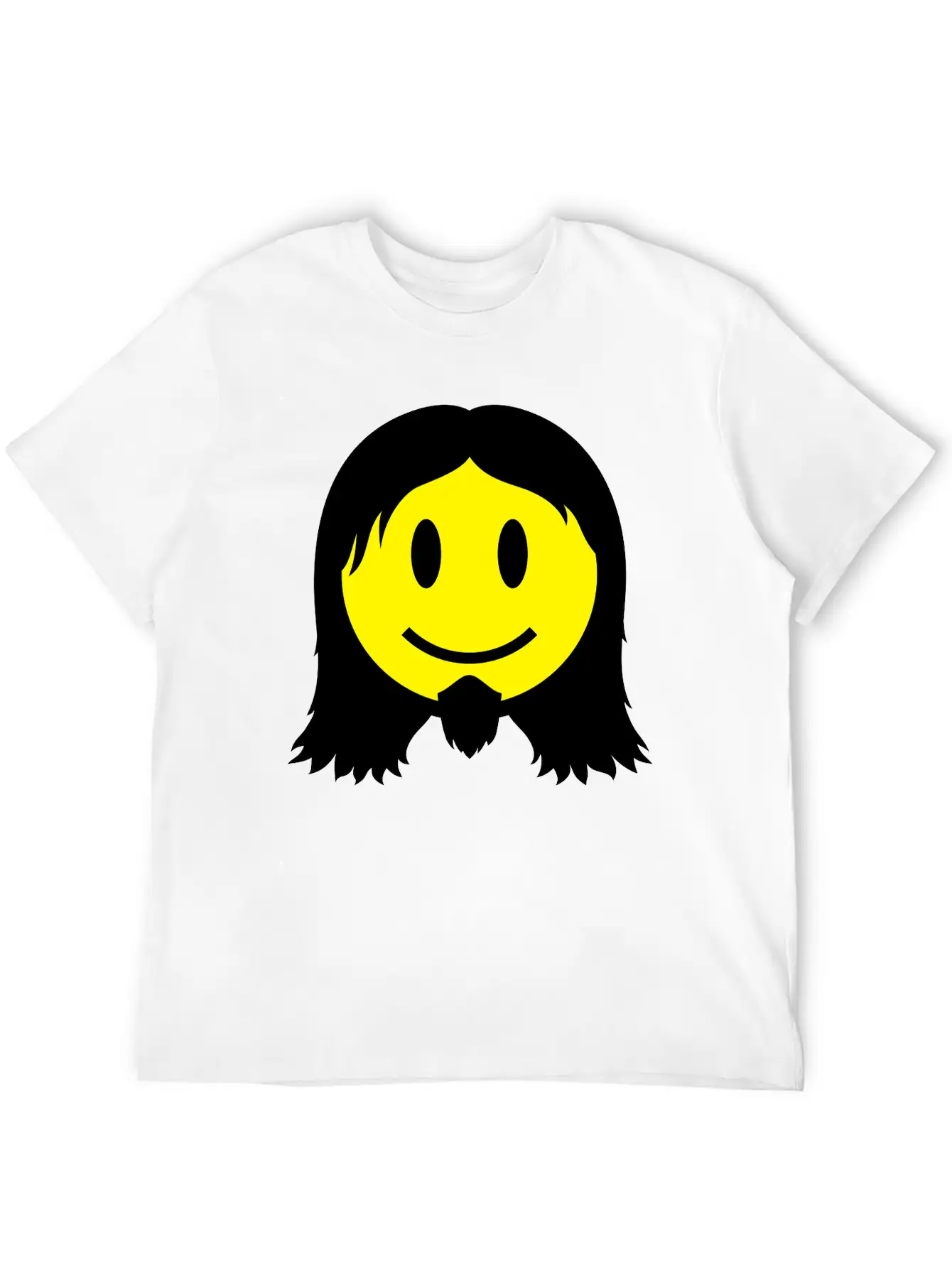 Metal Smiley Icon 2c Modern Fit Casual T-Shirt – Clean And Versatile Design