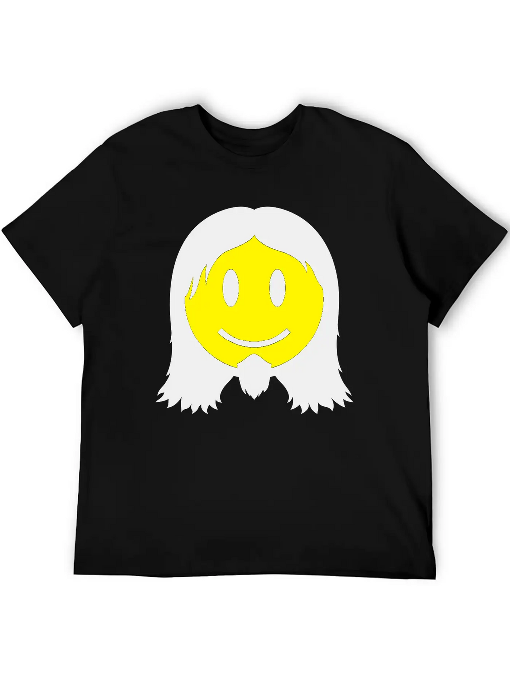 Metal Smiley Icon 2c Modern Fit Casual T-Shirt – Clean And Versatile Design