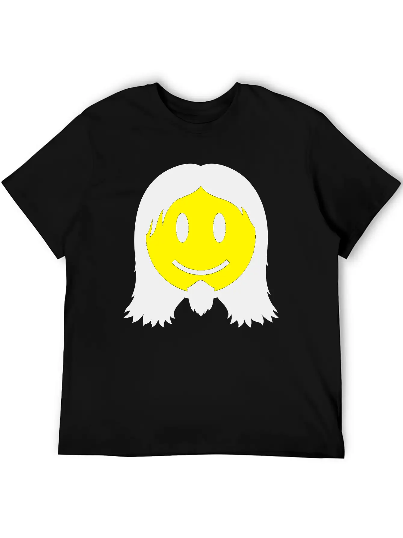Metal Smiley Icon 2c Modern Fit Casual T-Shirt – Clean And Versatile Design