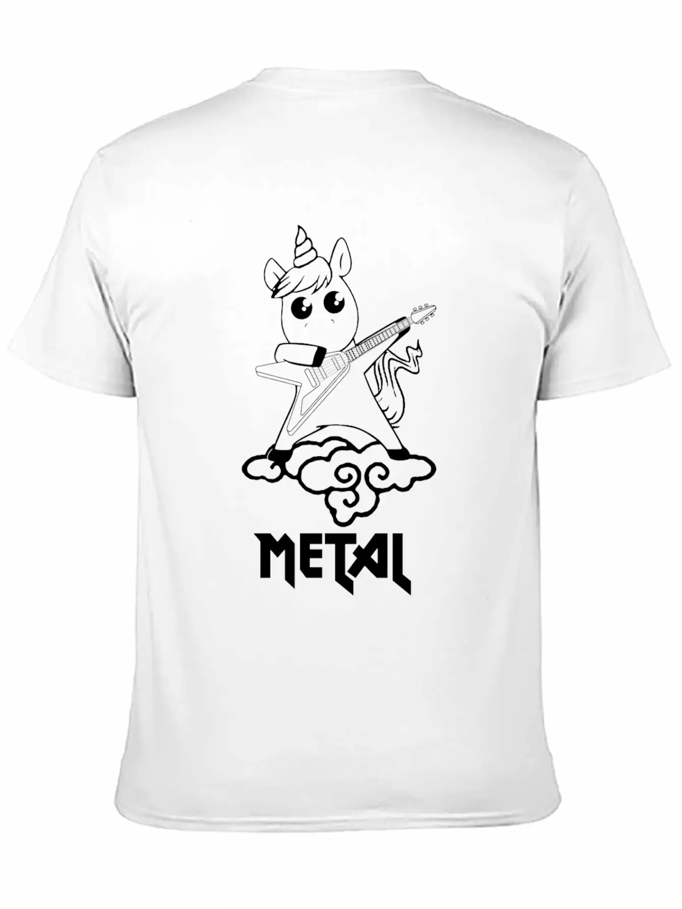Metal Unicorn - Unicorn Loves Metal Basic Graphic T-Shirt – Daily Comfort In Soft Cotton