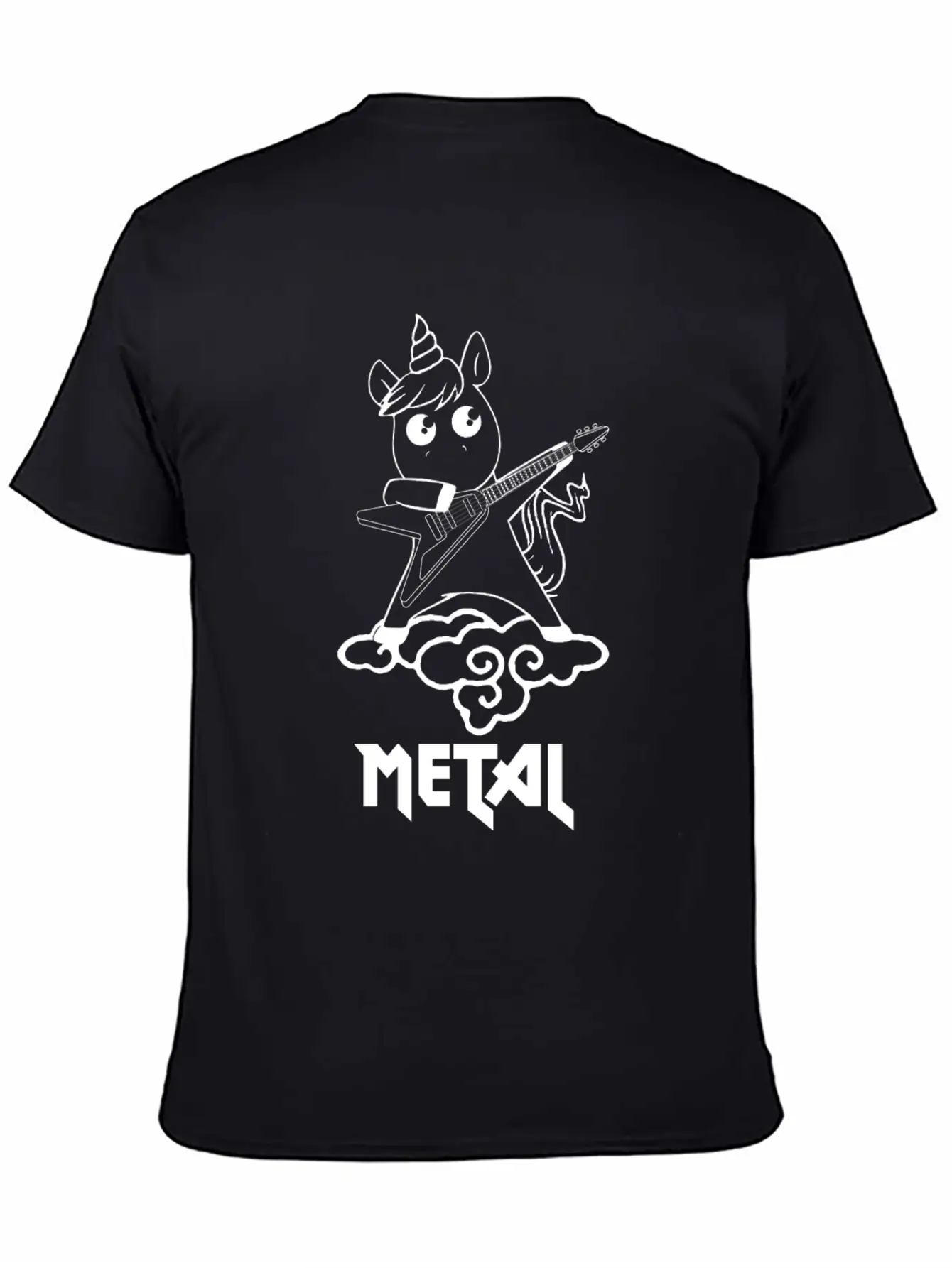 Metal Unicorn - Unicorn Loves Metal Basic Graphic T-Shirt – Daily Comfort In Soft Cotton