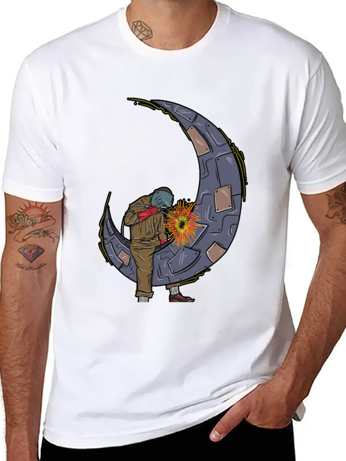 Metal Welder Classic Cotton Tee – Unisex Comfort For Any Season