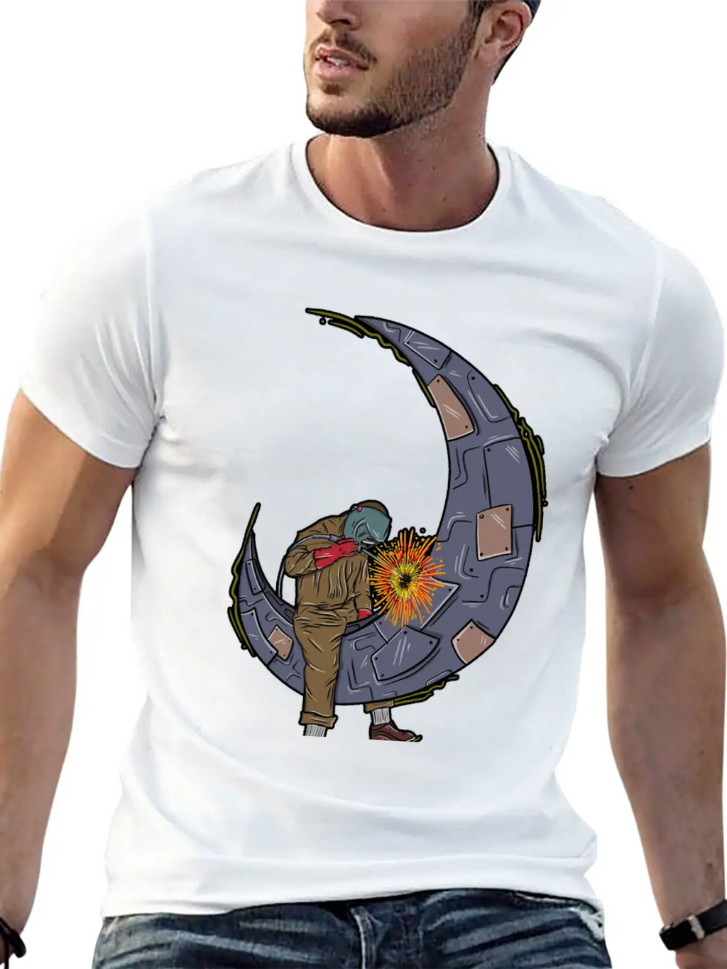Metal Welder Classic Cotton Tee – Unisex Comfort For Any Season