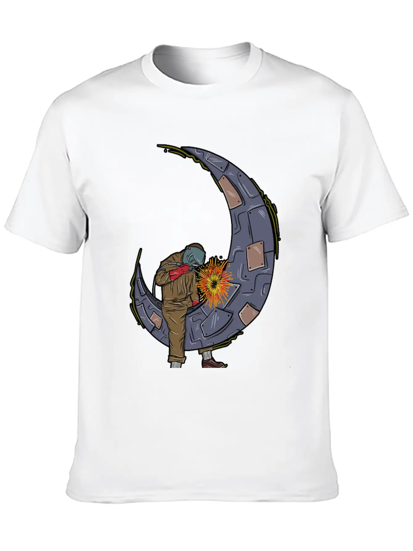 Metal Welder Classic Cotton Tee – Unisex Comfort For Any Season