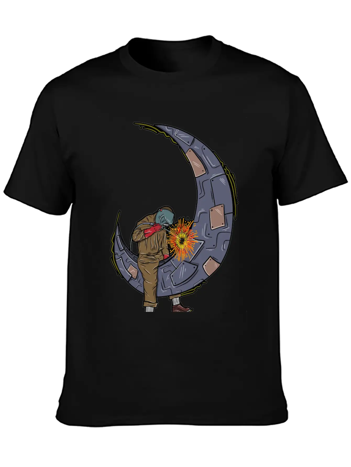 Metal Welder Classic Cotton Tee – Unisex Comfort For Any Season