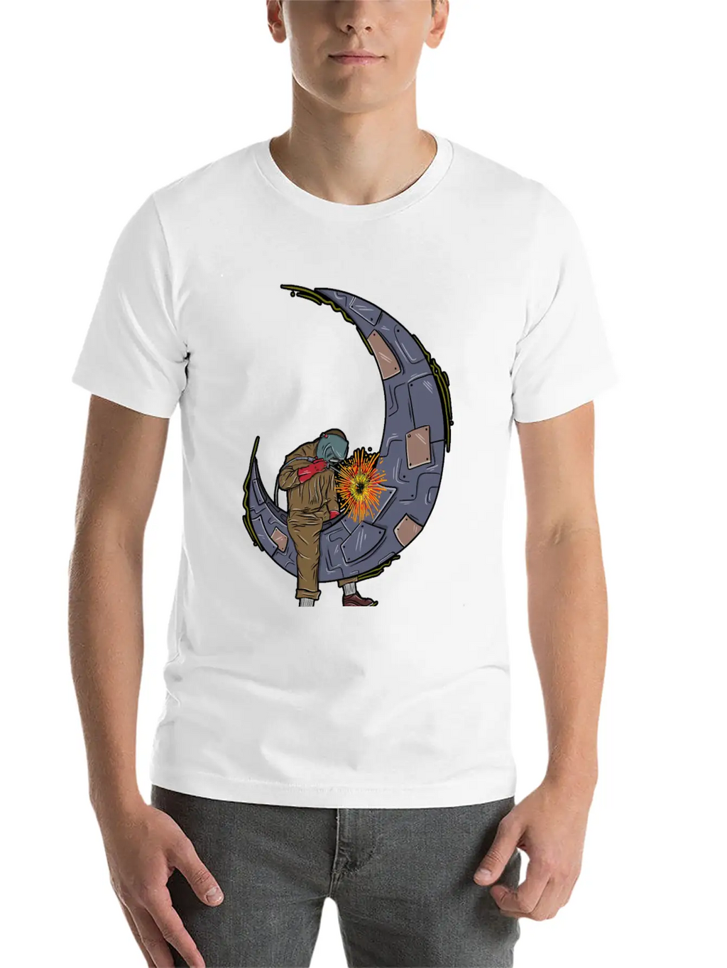 Metal Welder Classic Cotton Tee – Unisex Comfort For Any Season