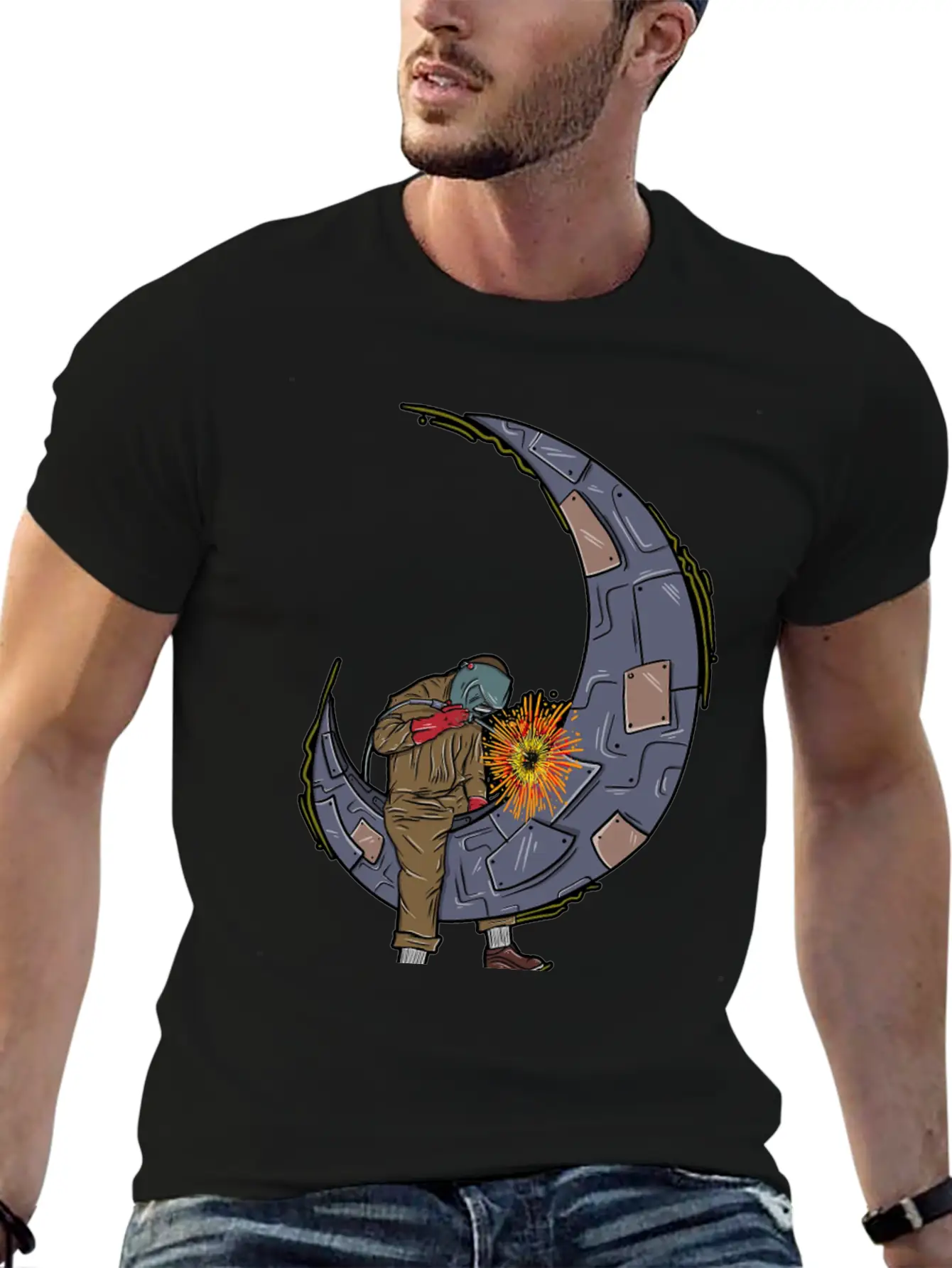 Metal Welder Classic Cotton Tee – Unisex Comfort For Any Season