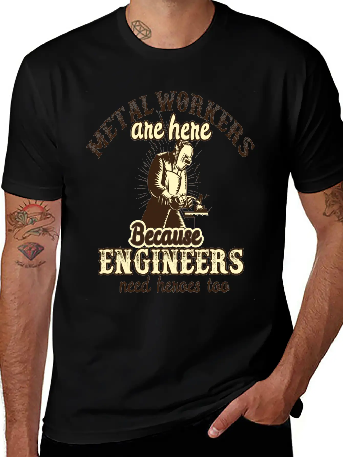Metal Workers Engineers Metal Workers Engineers Breathable Soft Cotton T-Shirt – Timeless Casual Look