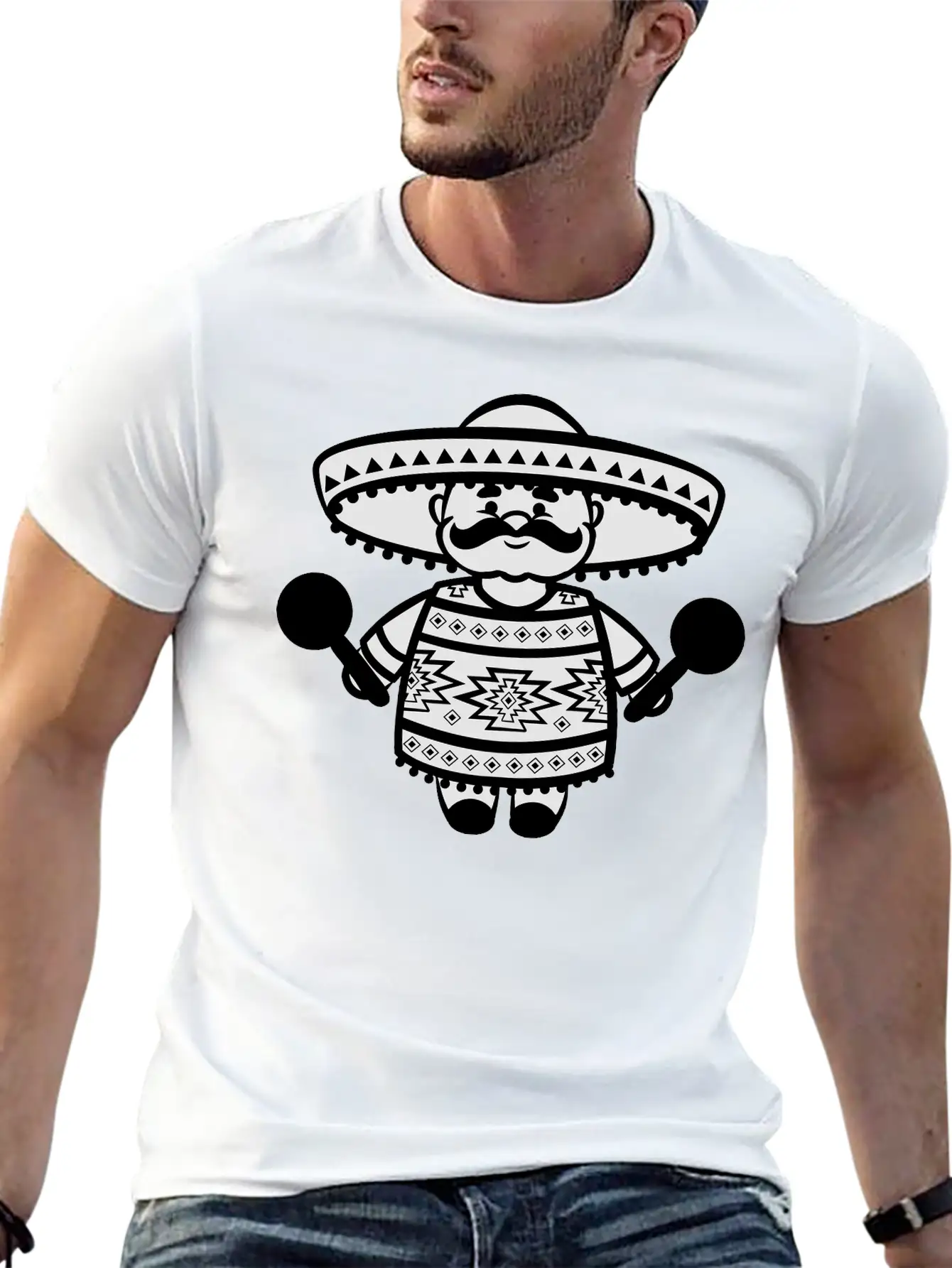 Mexican Breathable Graphic T-Shirt – Perfect For Casual Days