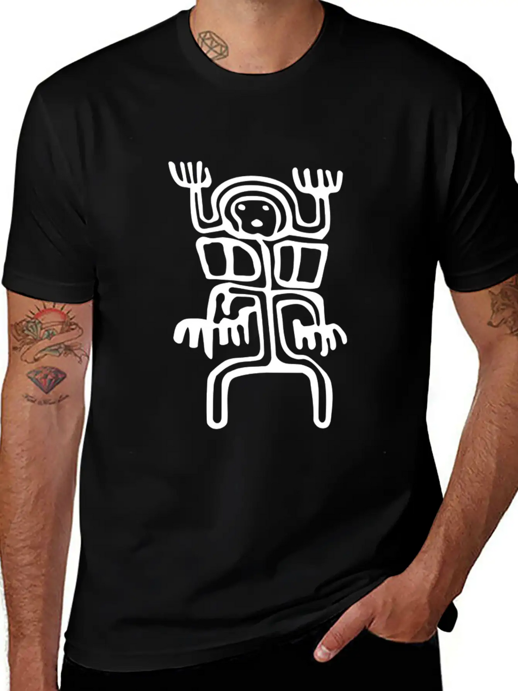 Mexican Person Ancient Tribal Art Tribe Floral Classic Cotton Tee – Unisex Comfort For Any Season
