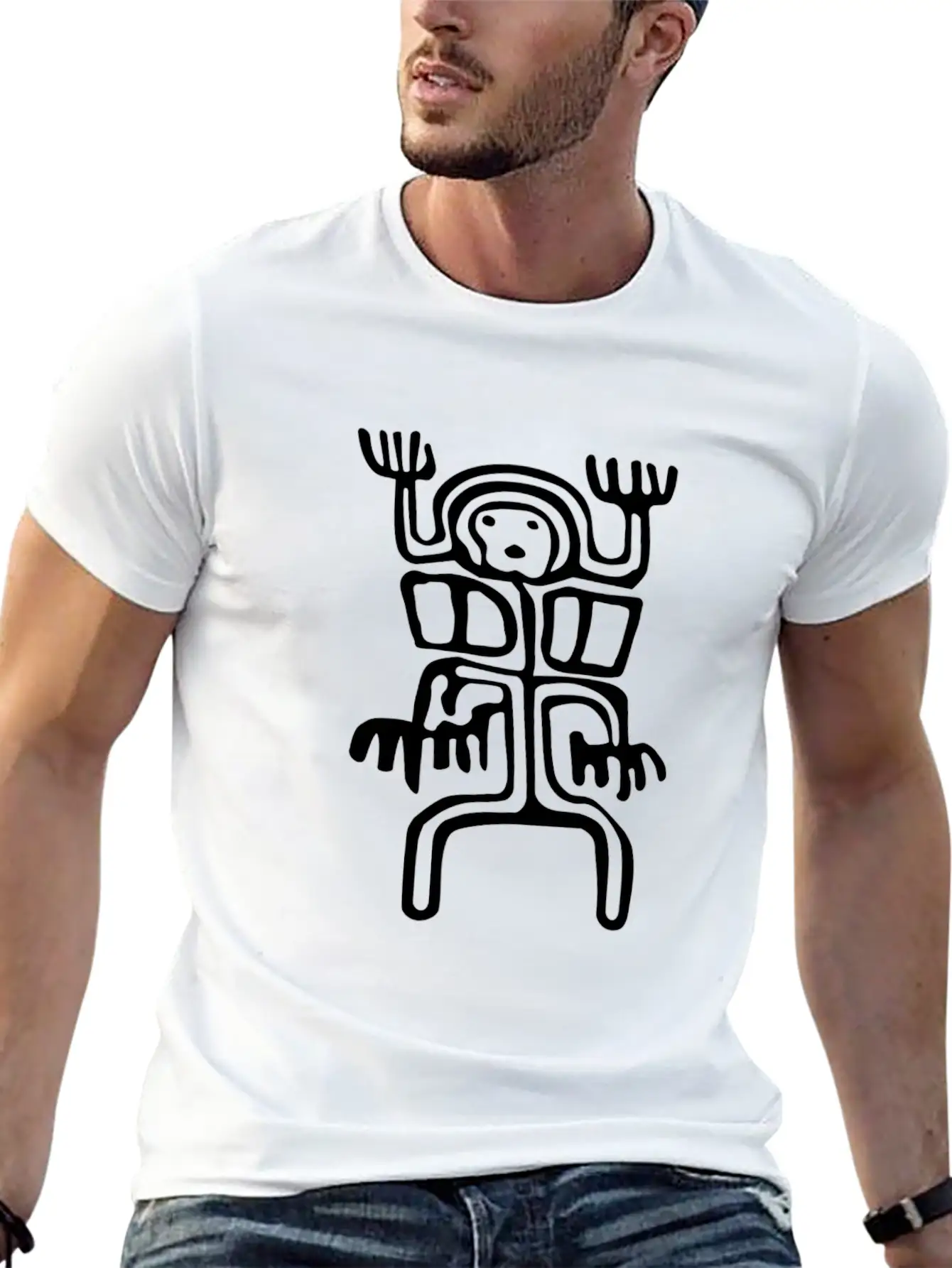 Mexican Person Ancient Tribal Art Tribe Floral Classic Cotton Tee – Unisex Comfort For Any Season