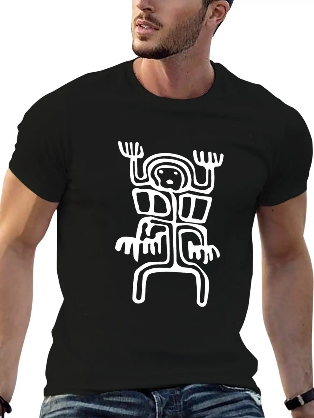 Mexican Person Ancient Tribal Art Tribe Floral Classic Cotton Tee – Unisex Comfort For Any Season