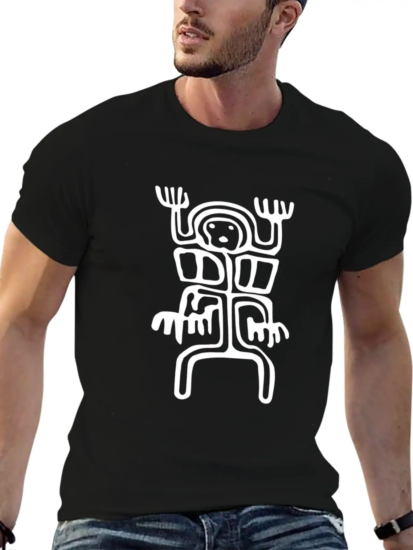 Mexican Person Ancient Tribal Art Tribe Floral Classic Cotton Tee – Unisex Comfort For Any Season