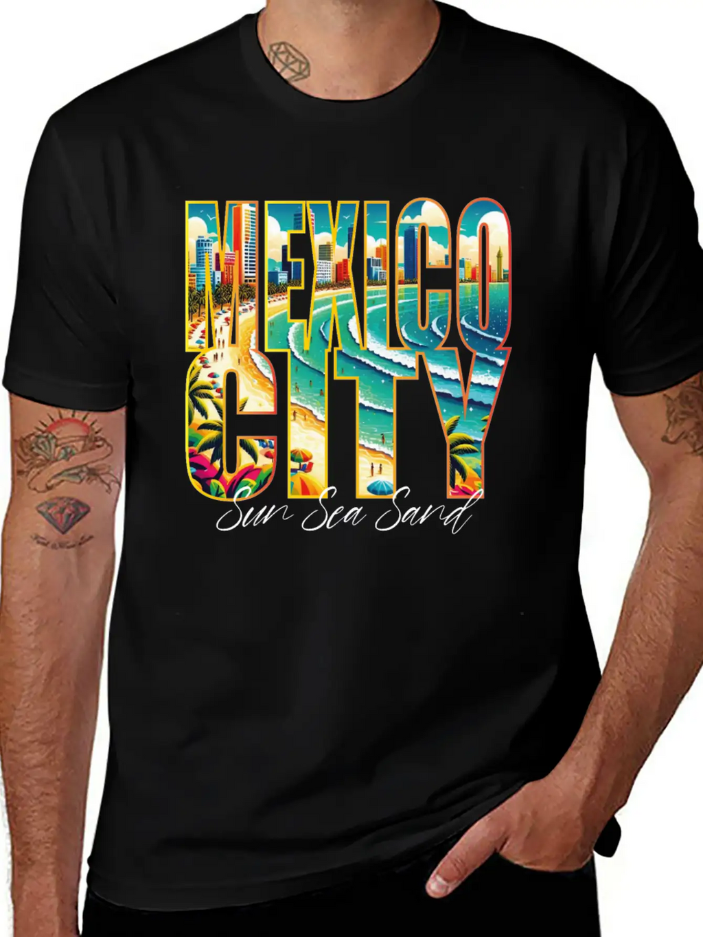 Mexico Beach Vacation For Urban Lovers Breathable Graphic T-Shirt – Perfect For Casual Days