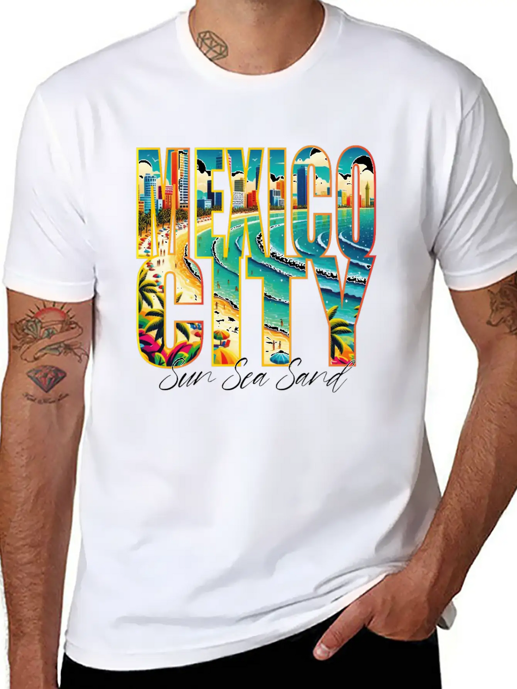 Mexico Beach Vacation For Urban Lovers Breathable Graphic T-Shirt – Perfect For Casual Days