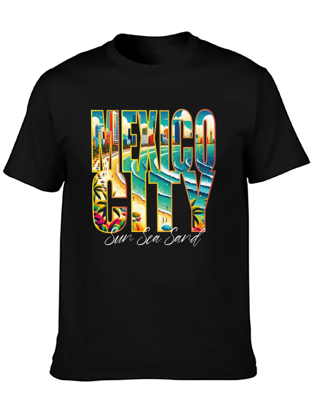 Mexico Beach Vacation For Urban Lovers Breathable Graphic T-Shirt – Perfect For Casual Days