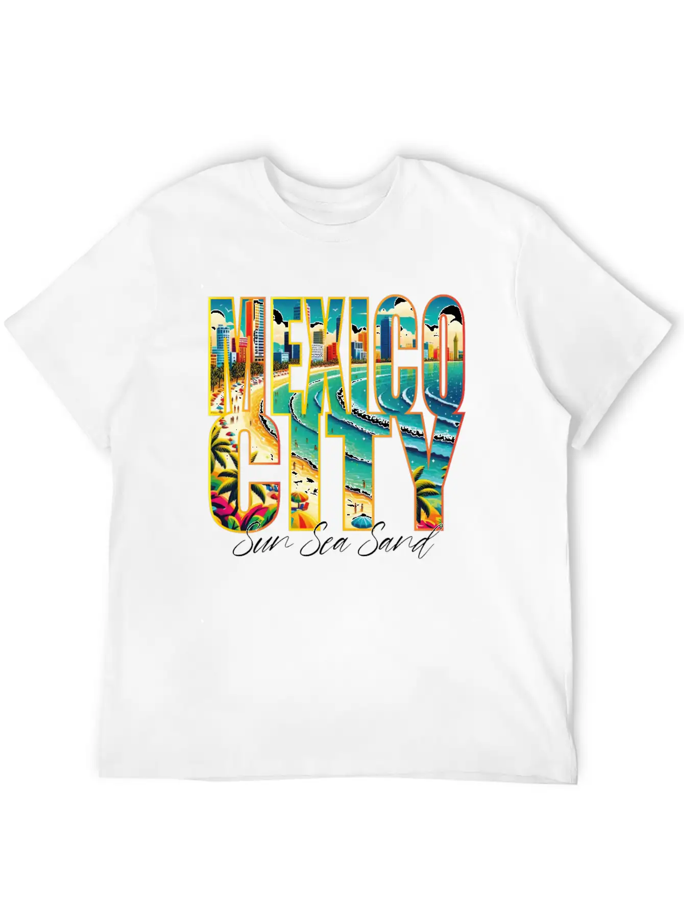 Mexico Beach Vacation For Urban Lovers Breathable Graphic T-Shirt – Perfect For Casual Days