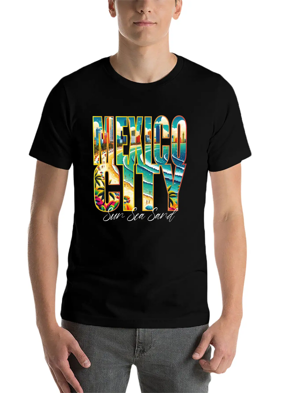 Mexico Beach Vacation For Urban Lovers Breathable Graphic T-Shirt – Perfect For Casual Days