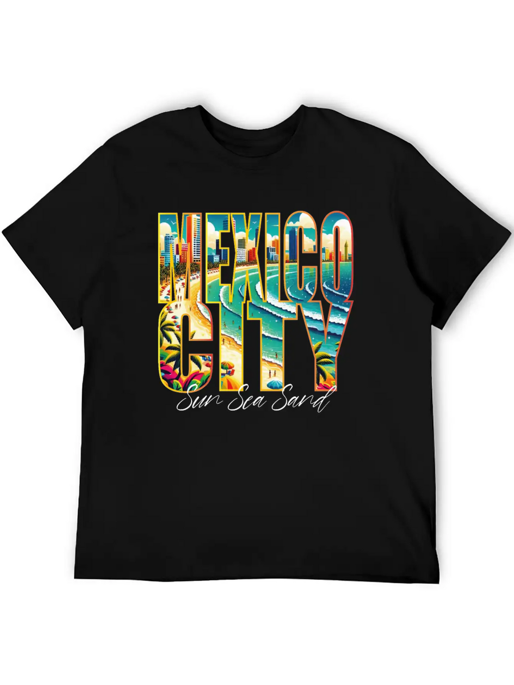 Mexico Beach Vacation For Urban Lovers Breathable Graphic T-Shirt – Perfect For Casual Days