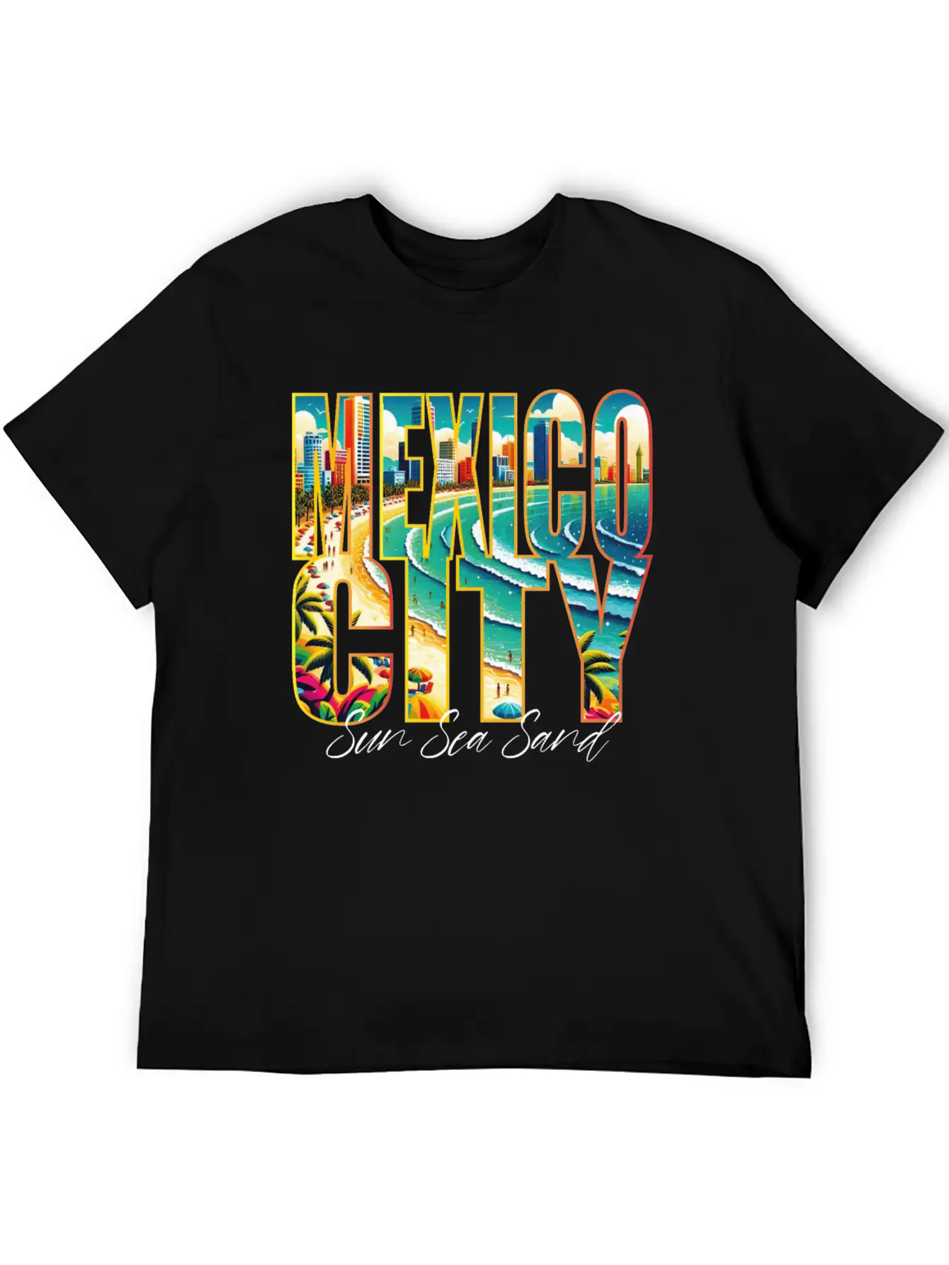 Mexico Beach Vacation For Urban Lovers Breathable Graphic T-Shirt – Perfect For Casual Days