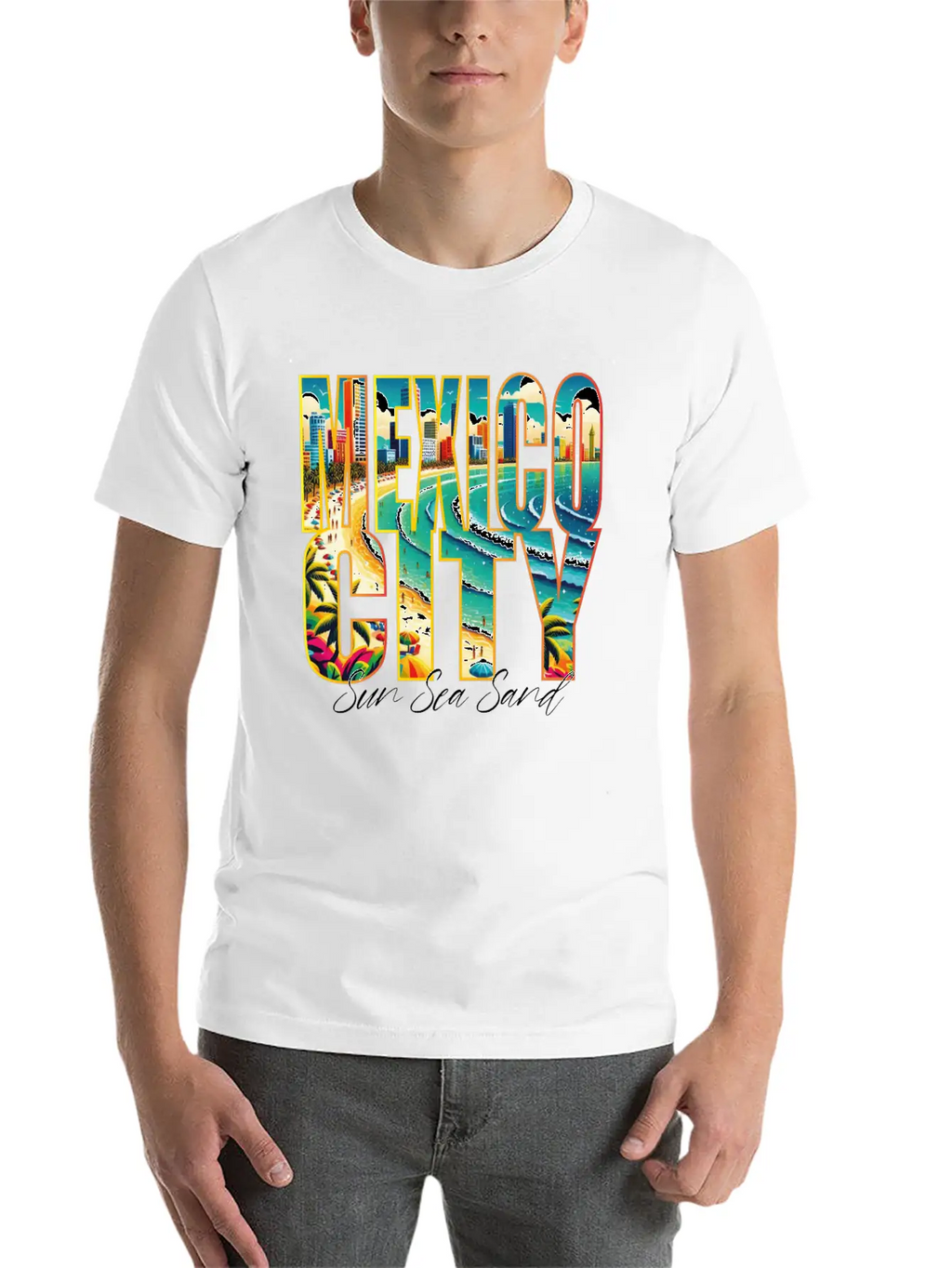Mexico Beach Vacation For Urban Lovers Breathable Graphic T-Shirt – Perfect For Casual Days
