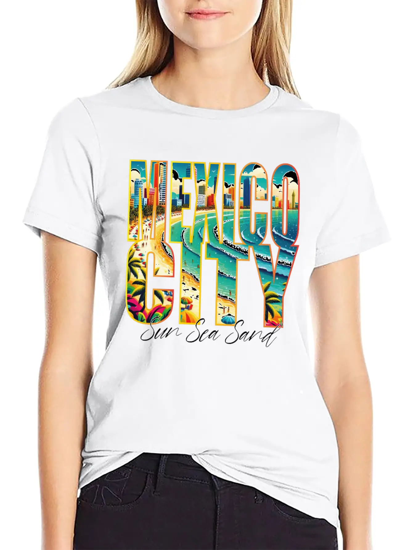 Mexico Beach Vacation For Urban Lovers Breathable Graphic T-Shirt – Perfect For Casual Days