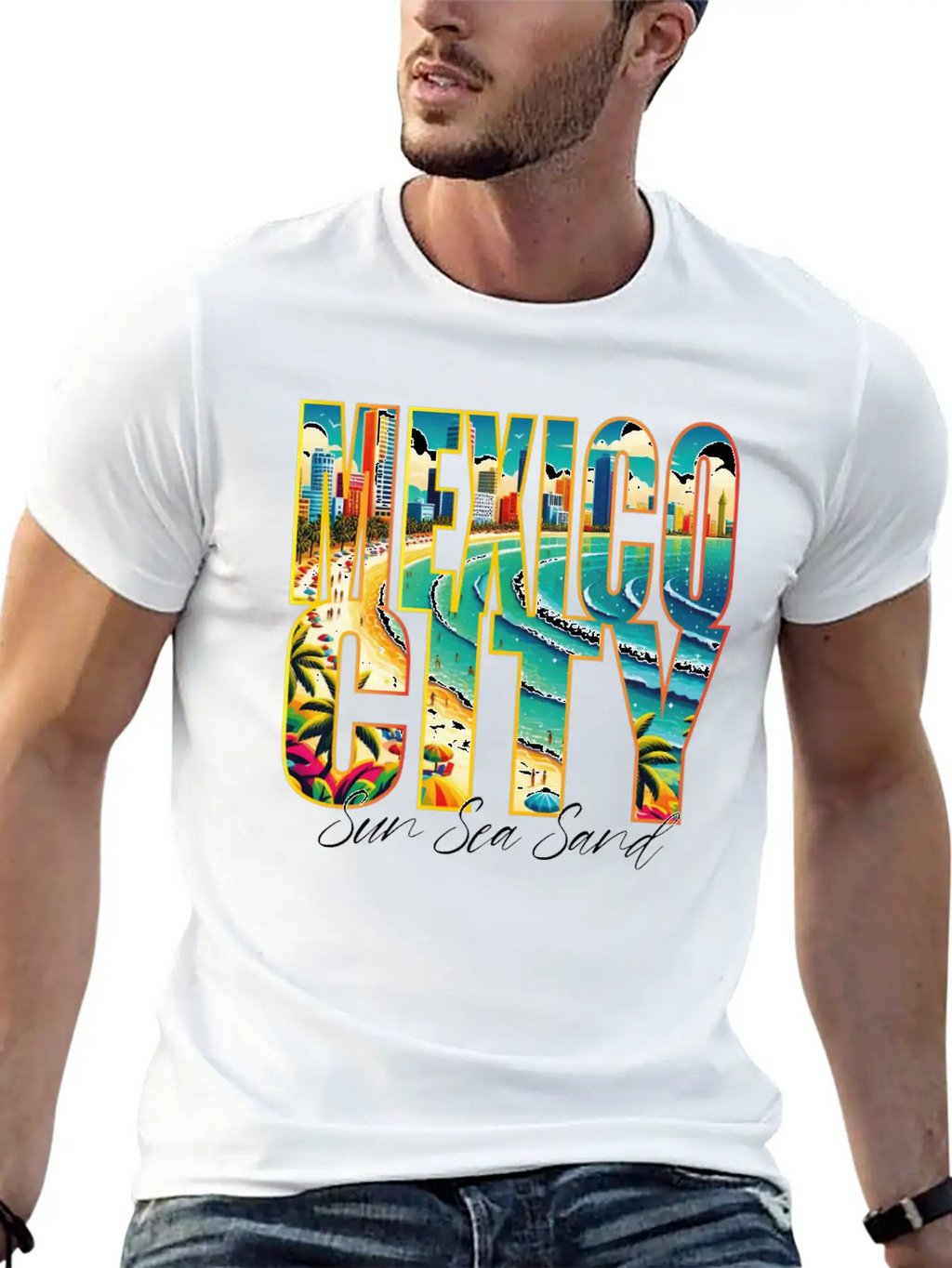 Mexico Beach Vacation For Urban Lovers Breathable Graphic T-Shirt – Perfect For Casual Days