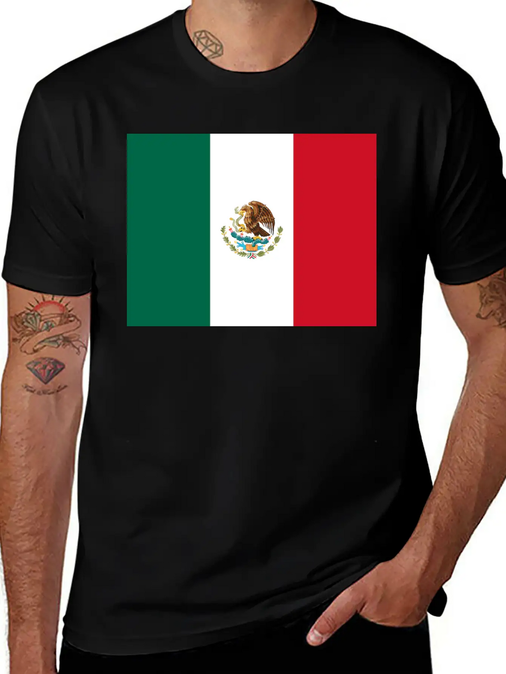 Mexico Flag Basic Graphic T-Shirt – Daily Comfort In Soft Cotton