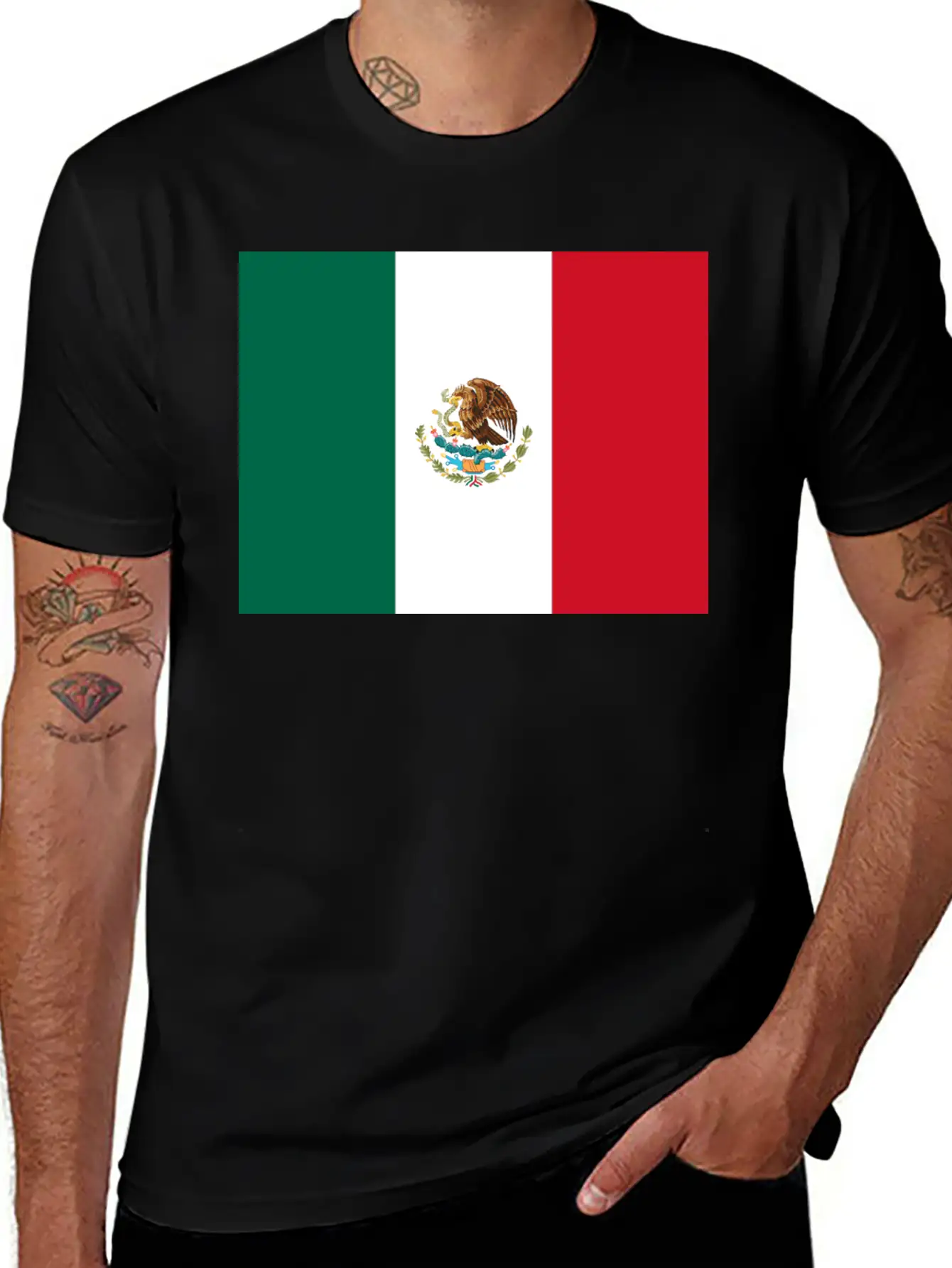 Mexico Flag Basic Graphic T-Shirt – Daily Comfort In Soft Cotton
