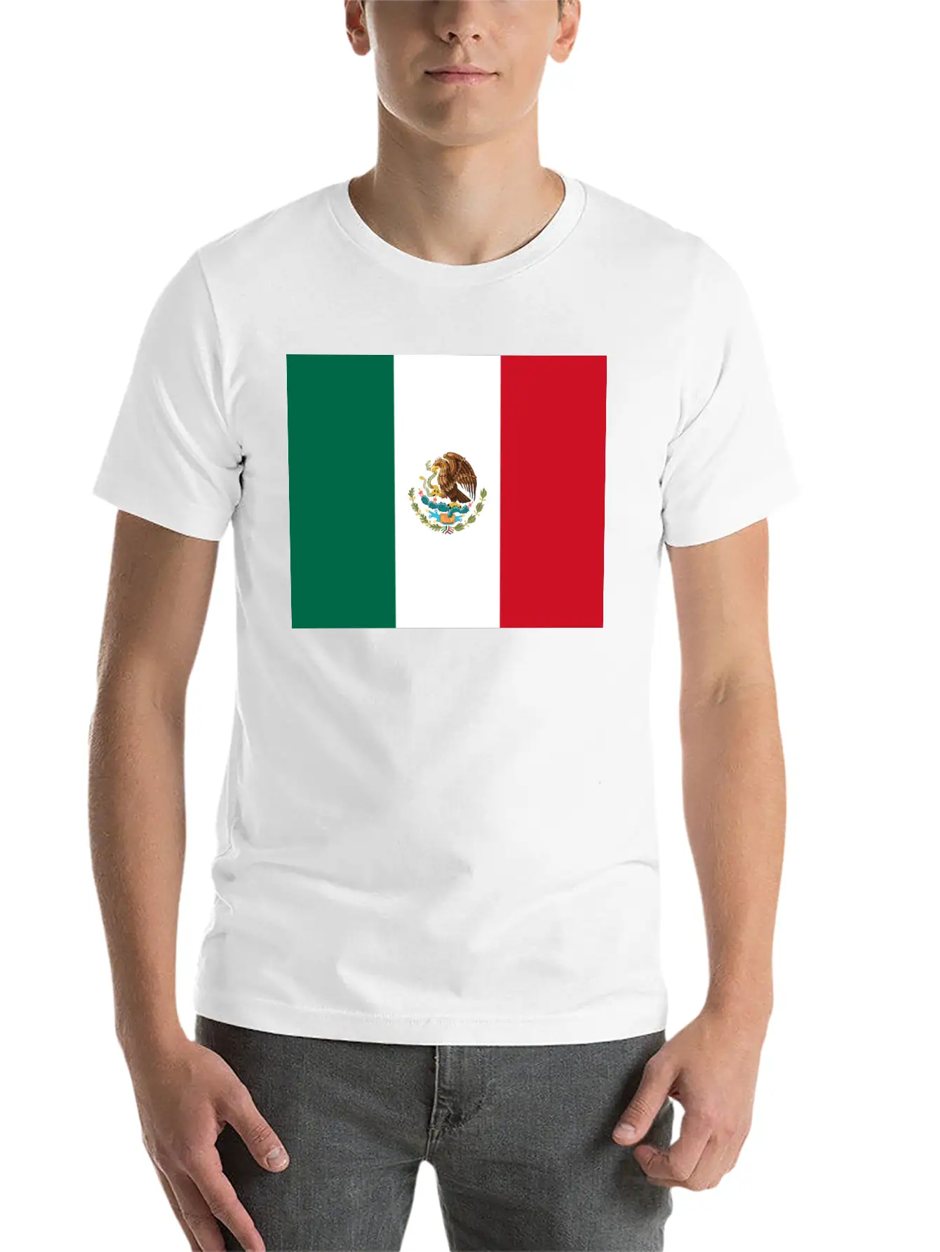 Mexico Flag Basic Graphic T-Shirt – Daily Comfort In Soft Cotton