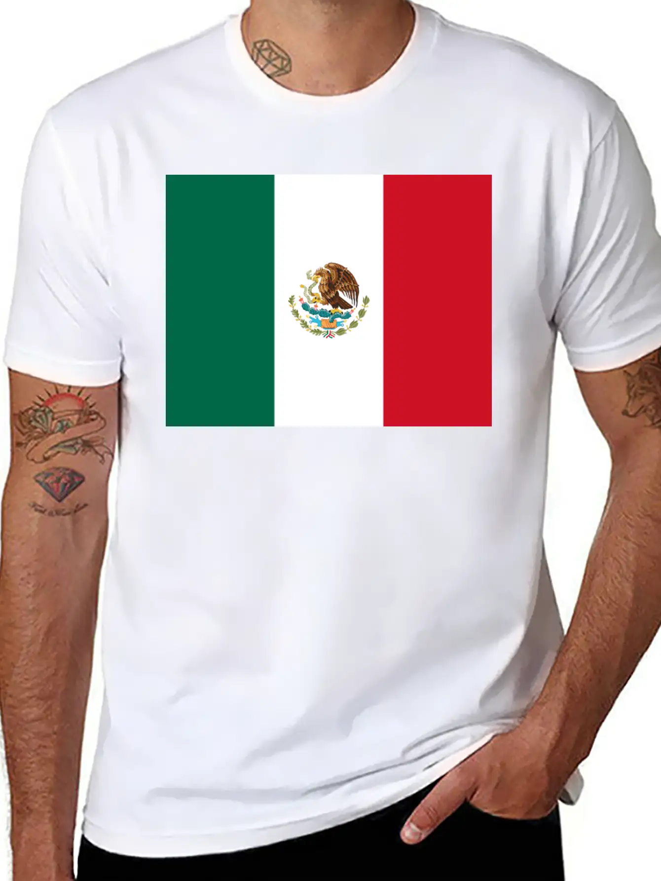 Mexico Flag Basic Graphic T-Shirt – Daily Comfort In Soft Cotton
