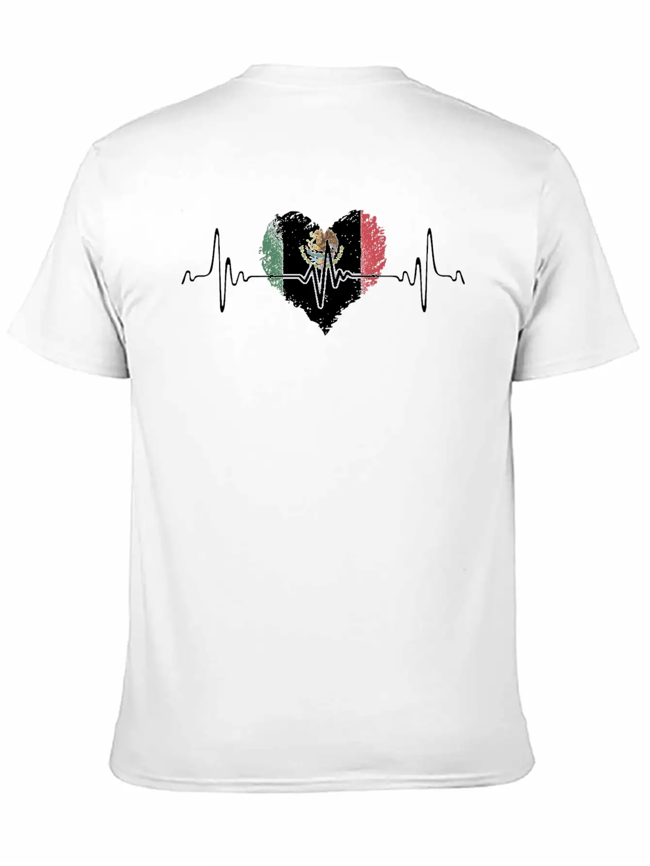 Mexico Heartbeat With The Mexican Flag Relaxed Everyday Tee – Lightweight And Durable Cotton