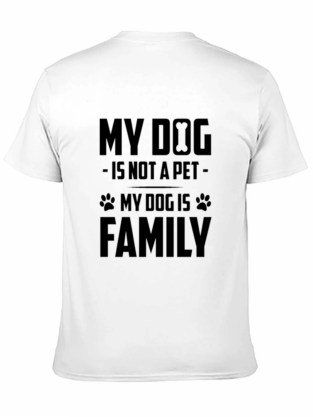 My Dog is Family T-Shirt - Black