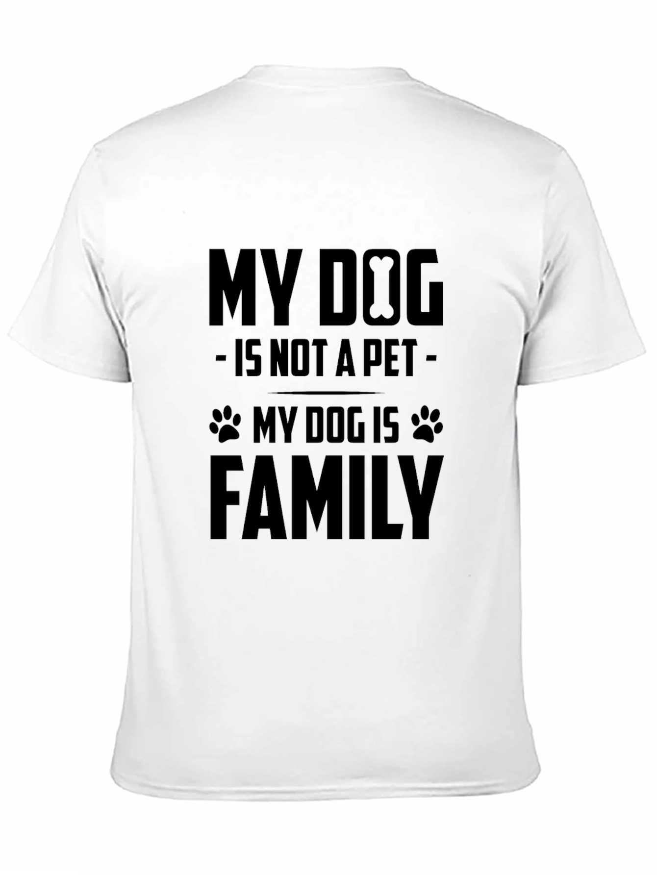 My Dog is Family T-Shirt - Black