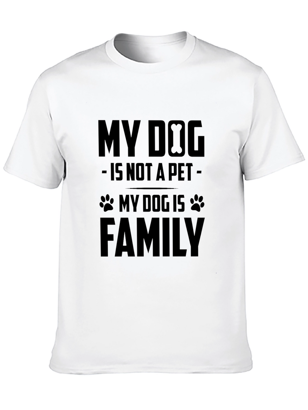 My Dog is Family T-Shirt - Black