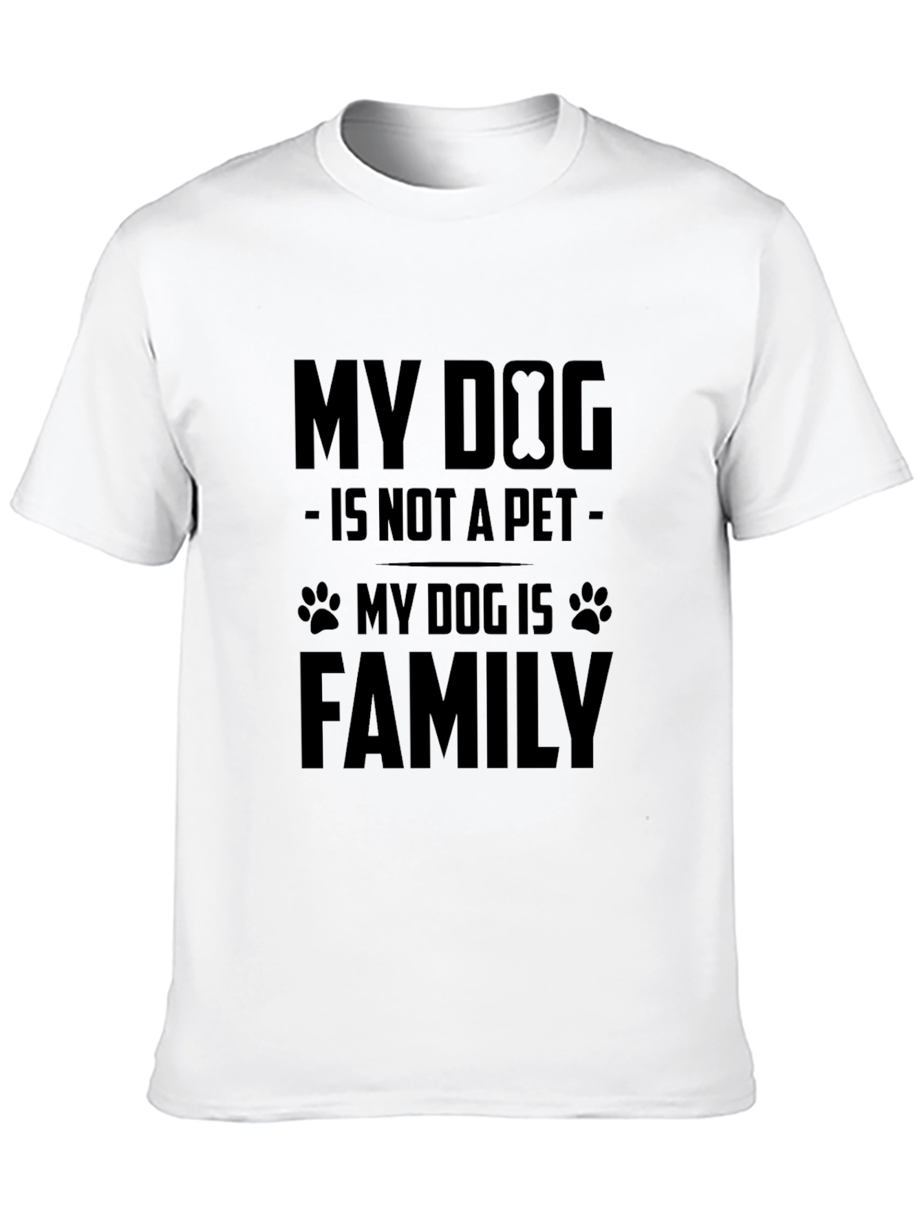 My Dog is Family T-Shirt - Black