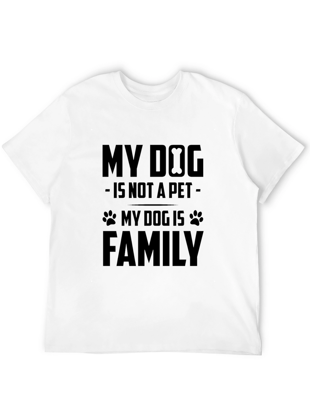 My Dog is Family T-Shirt - Black