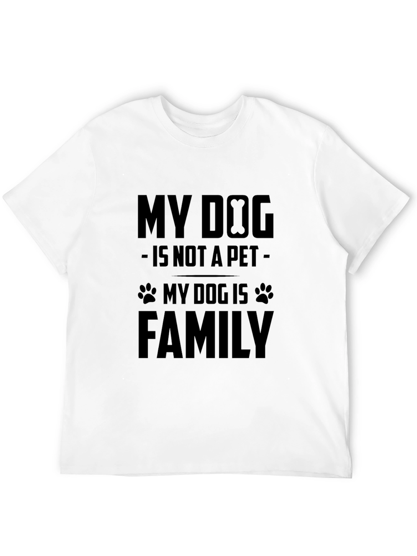 My Dog is Family T-Shirt - Black