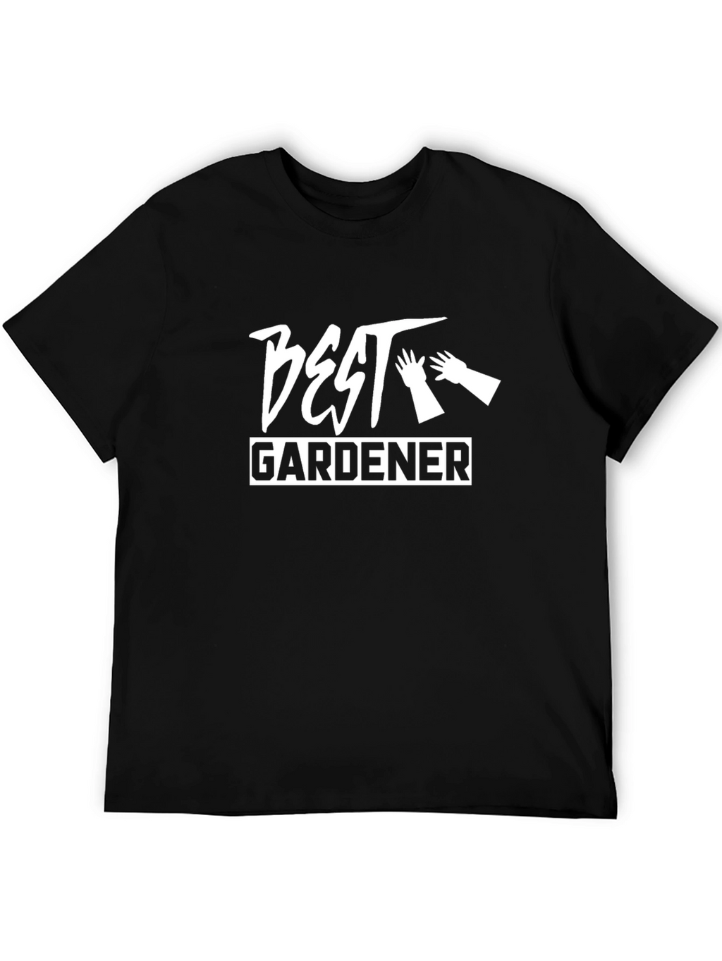 Best Gardener Black T-Shirt - Gardening Gift