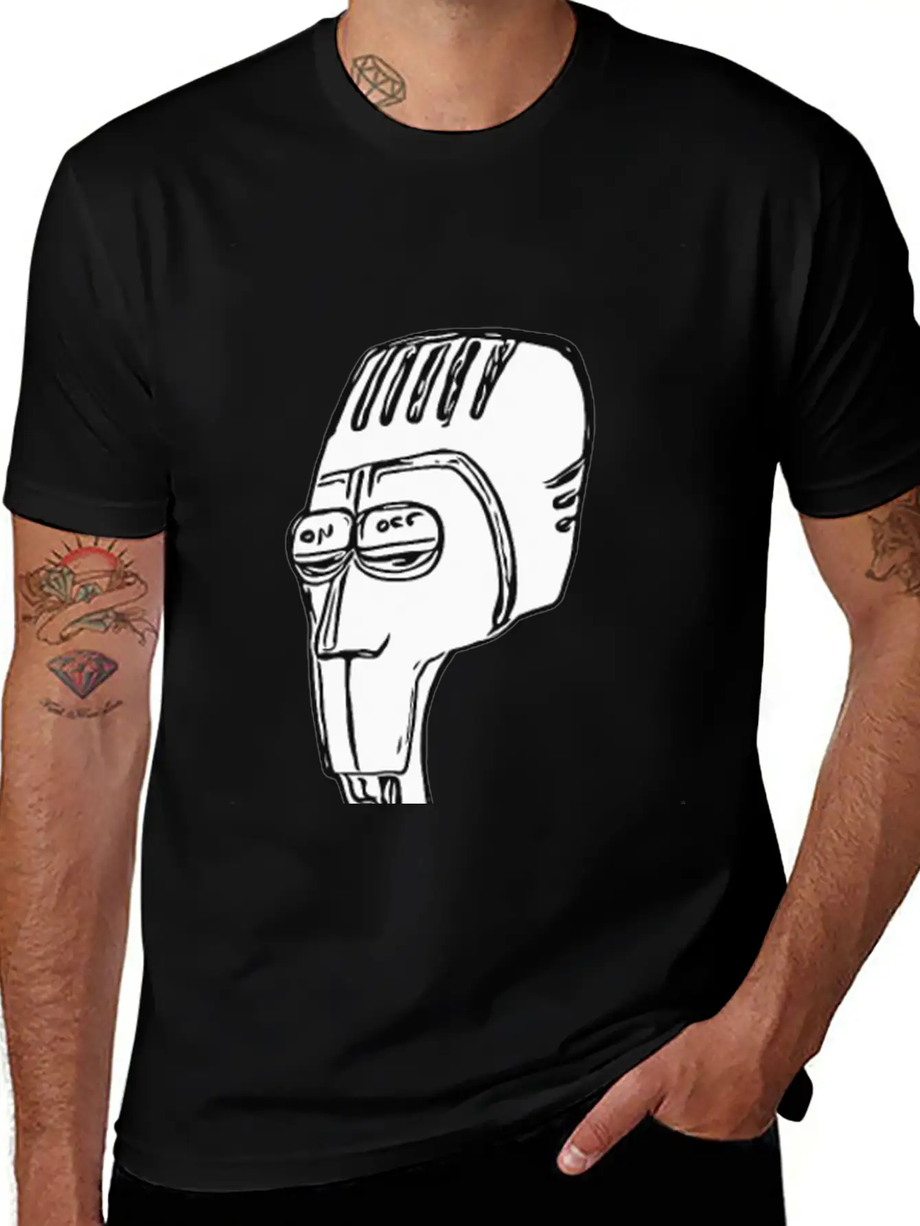 Microphone Man Classic Cotton Tee – Unisex Comfort For Any Season