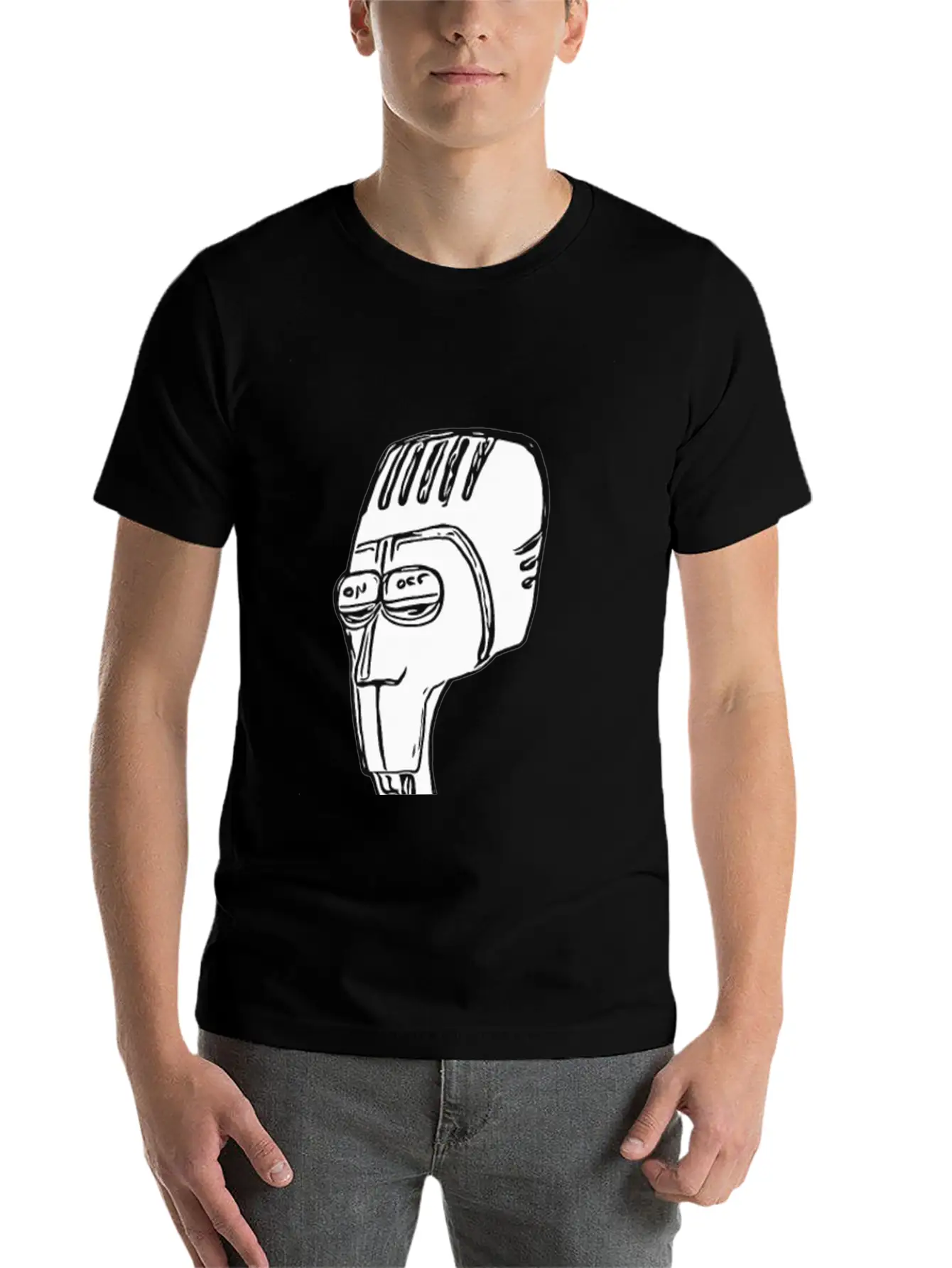 Microphone Man Classic Cotton Tee – Unisex Comfort For Any Season