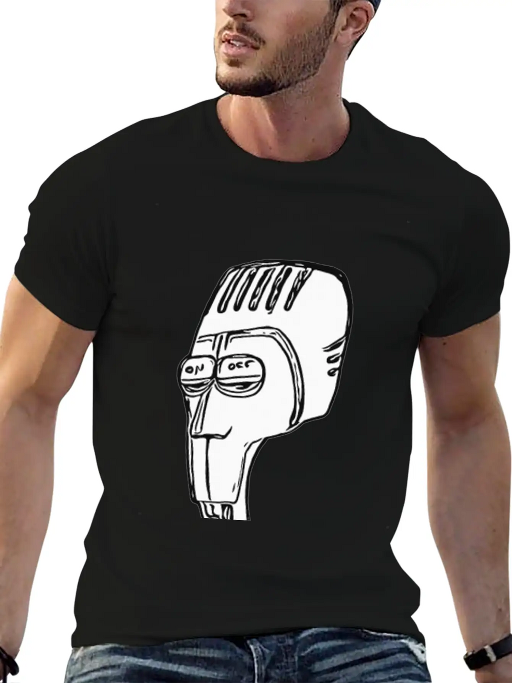 Microphone Man Classic Cotton Tee – Unisex Comfort For Any Season