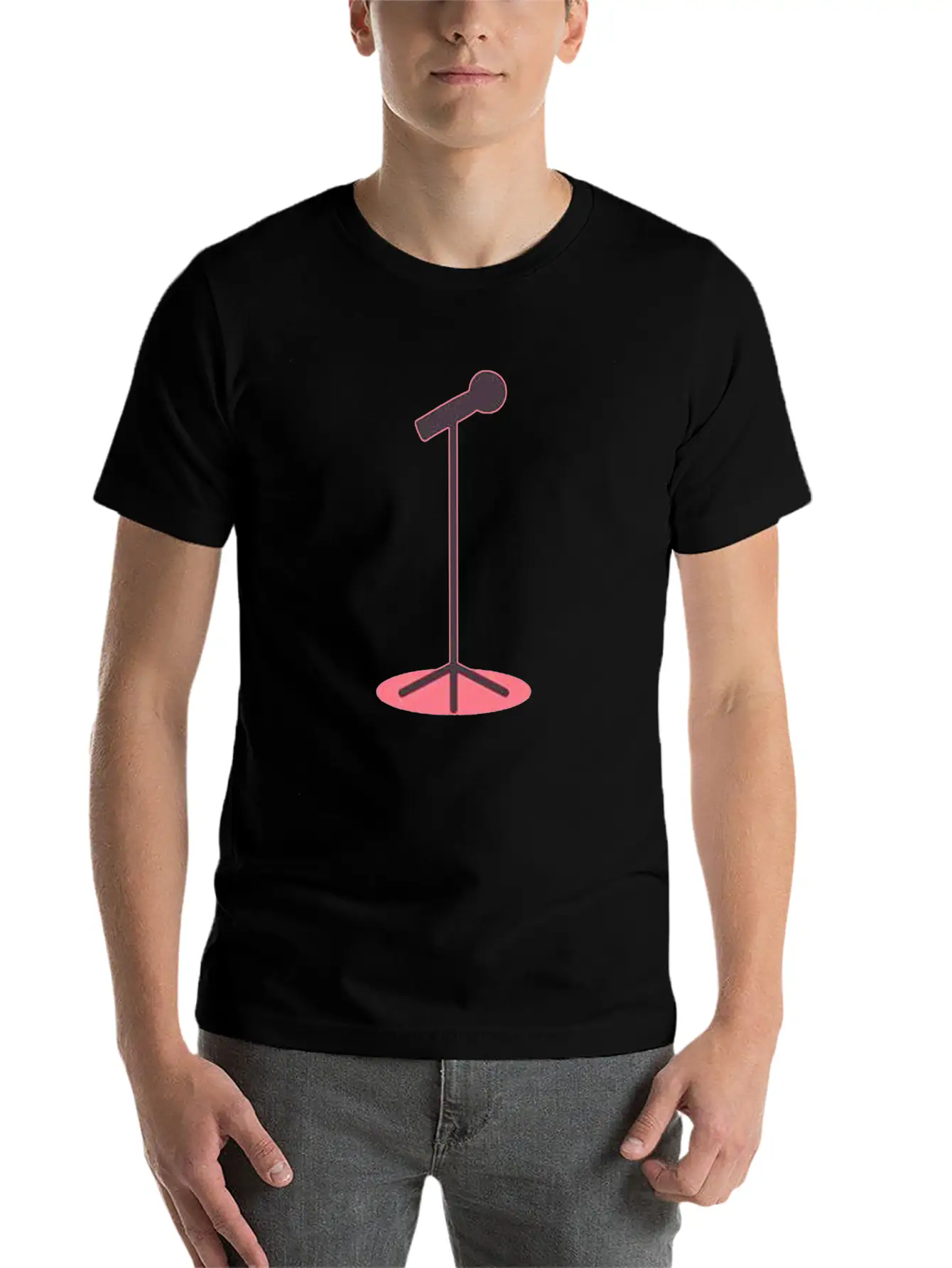 Microphone Style Stylish Everyday T-Shirt – Unisex Basic Cotton Tee