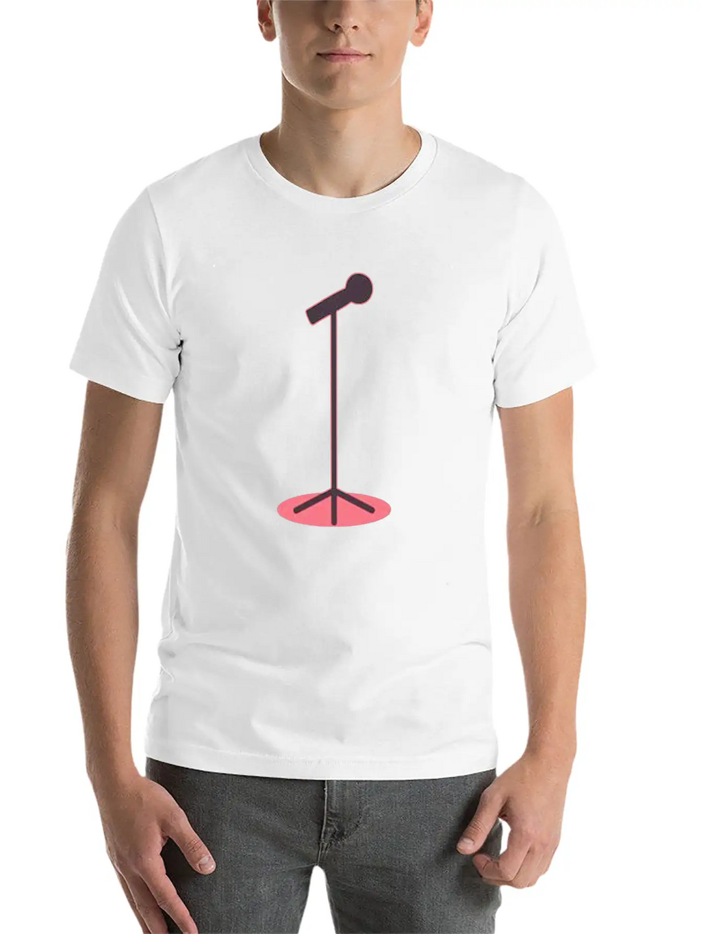 Microphone Style Stylish Everyday T-Shirt – Unisex Basic Cotton Tee