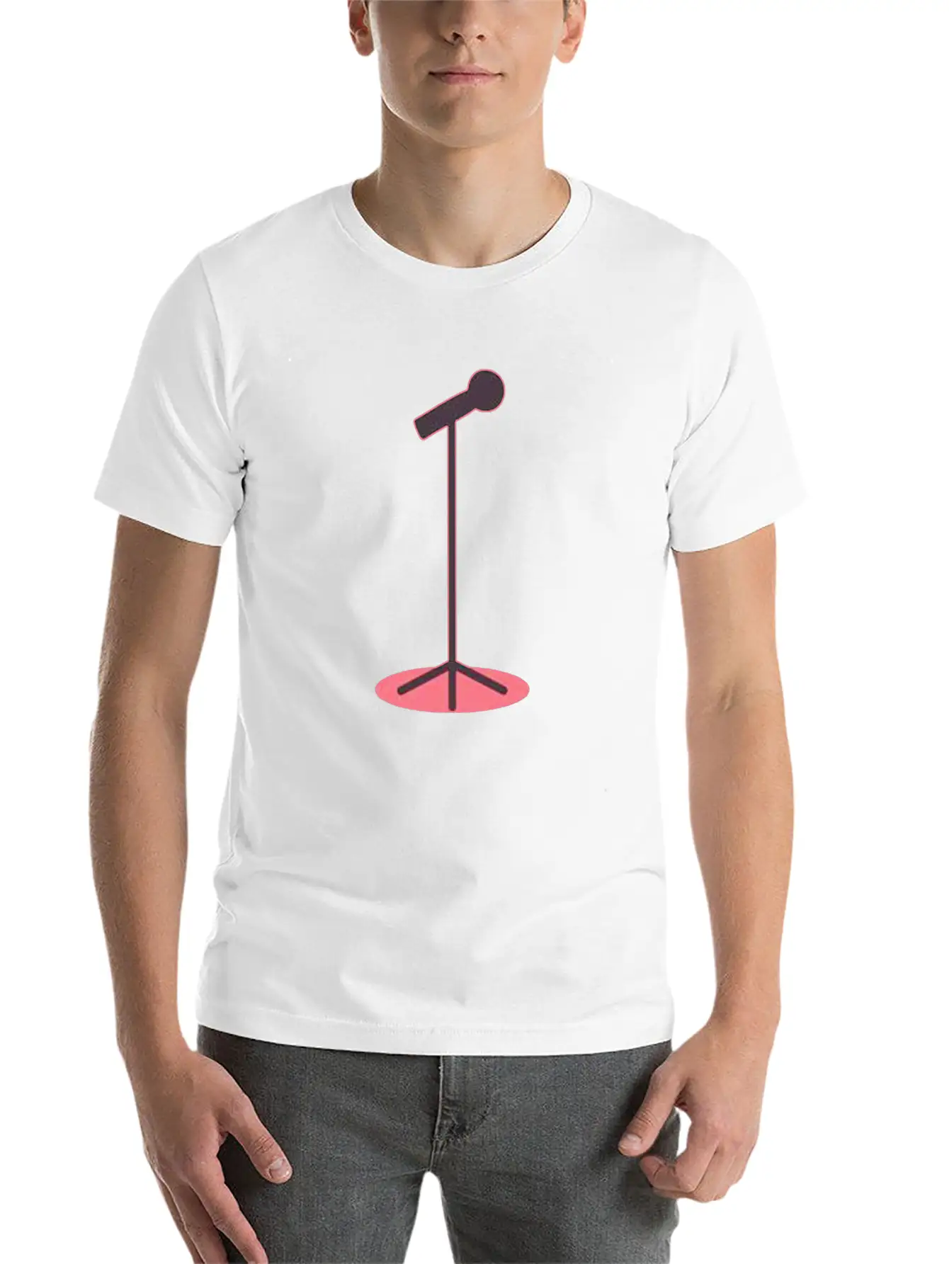 Microphone Style Stylish Everyday T-Shirt – Unisex Basic Cotton Tee