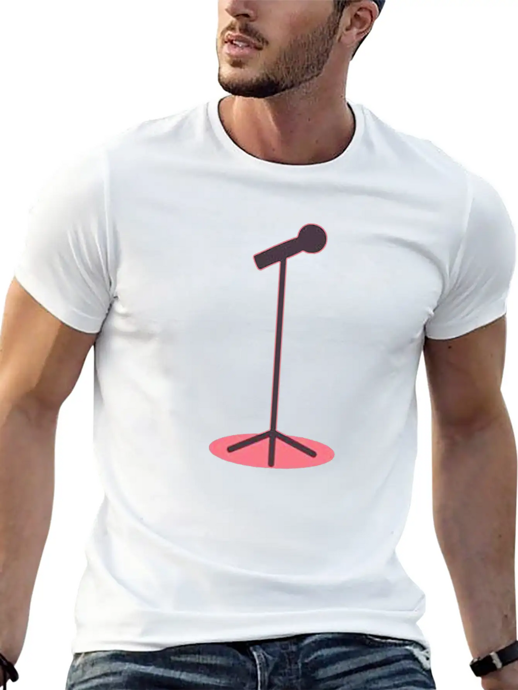 Microphone Style Stylish Everyday T-Shirt – Unisex Basic Cotton Tee