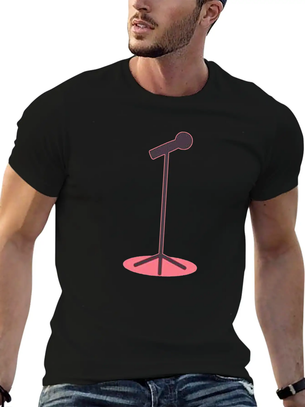 Microphone Style Stylish Everyday T-Shirt – Unisex Basic Cotton Tee