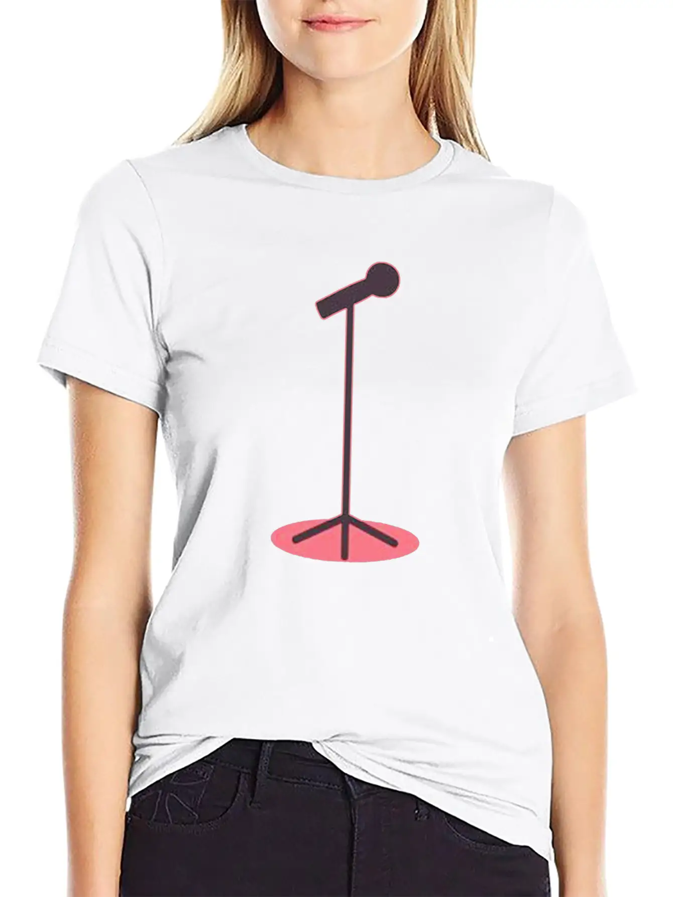 Microphone Style Stylish Everyday T-Shirt – Unisex Basic Cotton Tee