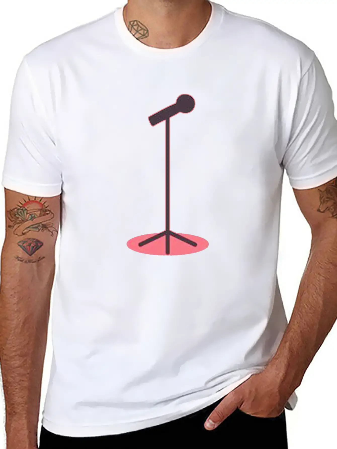 Microphone Style Stylish Everyday T-Shirt – Unisex Basic Cotton Tee
