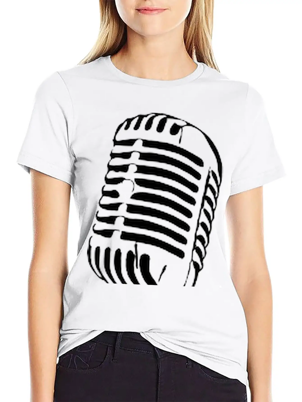 Microphone Stylish Everyday T-Shirt – Unisex Basic Cotton Tee